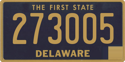 DE license plate 273005