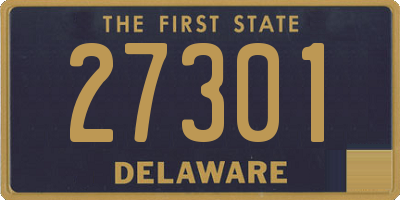 DE license plate 27301