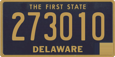 DE license plate 273010