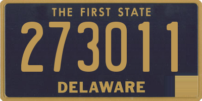 DE license plate 273011