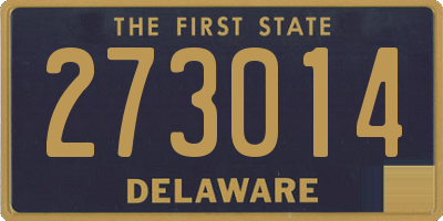 DE license plate 273014
