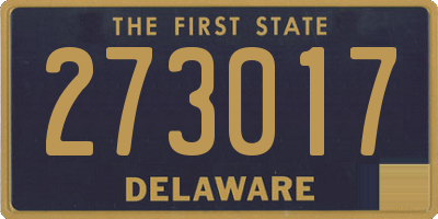 DE license plate 273017
