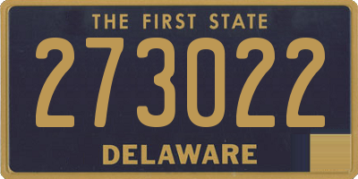 DE license plate 273022