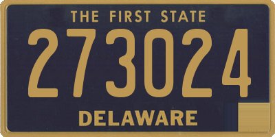 DE license plate 273024