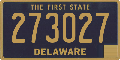 DE license plate 273027