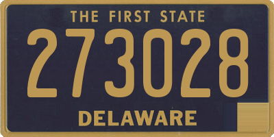 DE license plate 273028