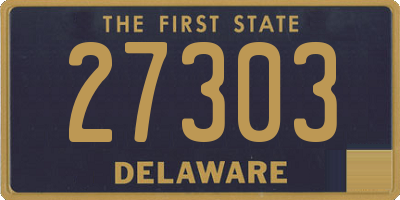 DE license plate 27303