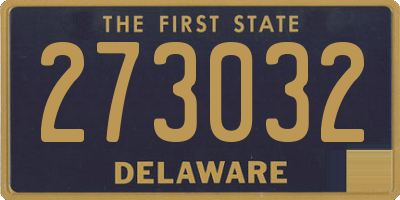 DE license plate 273032