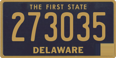 DE license plate 273035