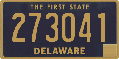 DE license plate 273041