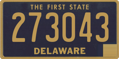 DE license plate 273043