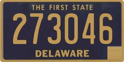 DE license plate 273046