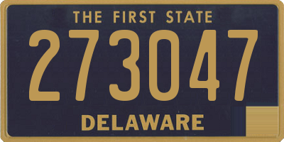 DE license plate 273047