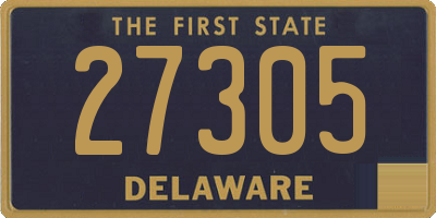 DE license plate 27305