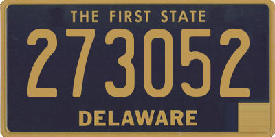 DE license plate 273052
