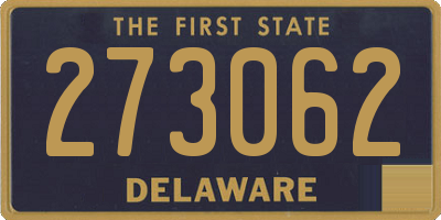 DE license plate 273062