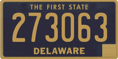 DE license plate 273063