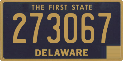DE license plate 273067