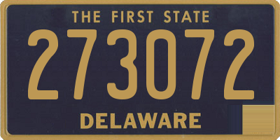 DE license plate 273072