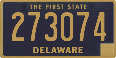 DE license plate 273074