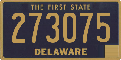 DE license plate 273075