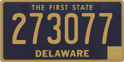 DE license plate 273077