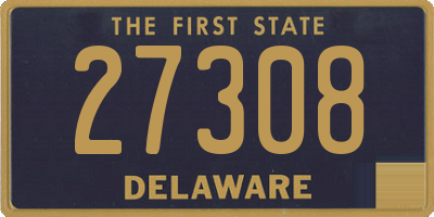 DE license plate 27308