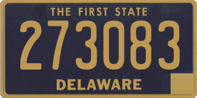 DE license plate 273083