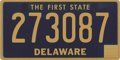 DE license plate 273087
