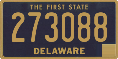 DE license plate 273088