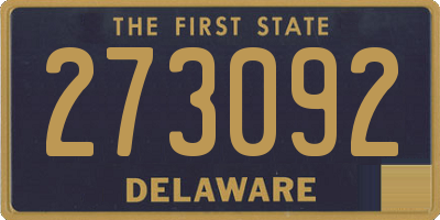 DE license plate 273092
