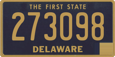 DE license plate 273098