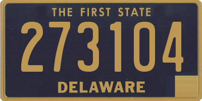 DE license plate 273104