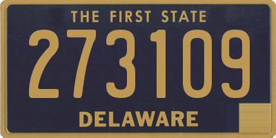 DE license plate 273109