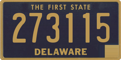 DE license plate 273115