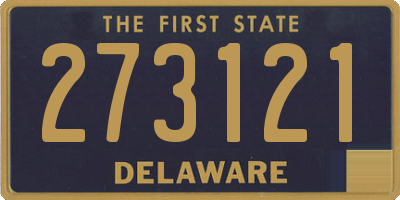 DE license plate 273121