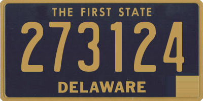 DE license plate 273124