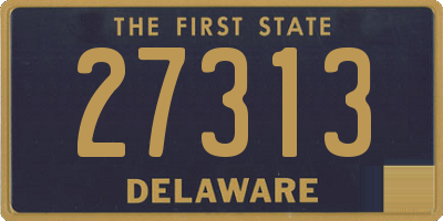 DE license plate 27313