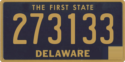 DE license plate 273133