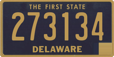 DE license plate 273134