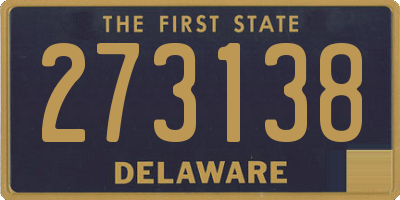 DE license plate 273138