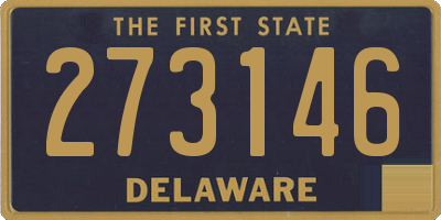 DE license plate 273146