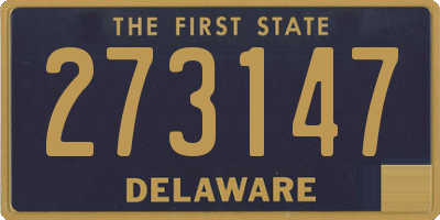 DE license plate 273147