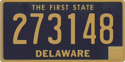 DE license plate 273148