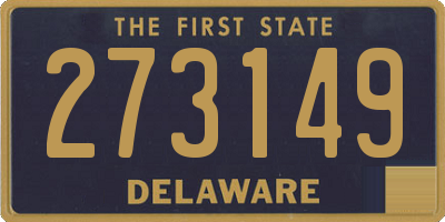 DE license plate 273149