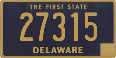 DE license plate 27315