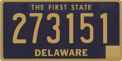 DE license plate 273151
