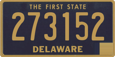 DE license plate 273152