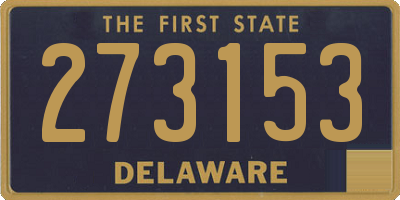 DE license plate 273153