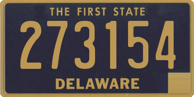 DE license plate 273154